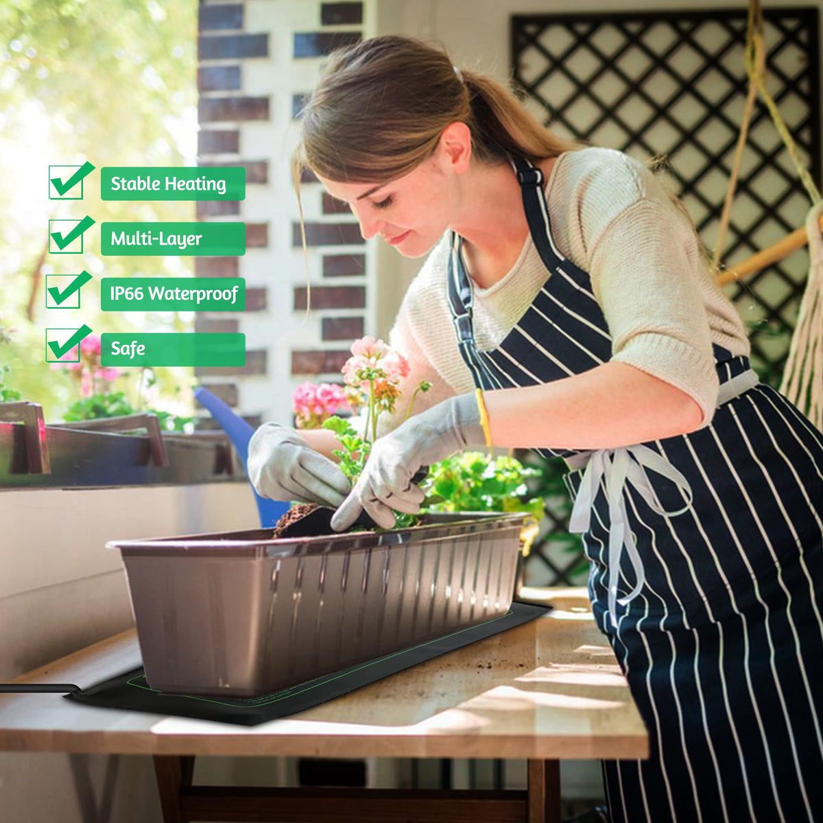 LOCONHA durable, flexible seedling heat mat ready for daily use.