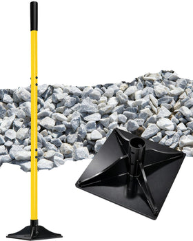 LOCONHA steel tamper with 8x8 head delivers precise soil compaction for level surfaces.