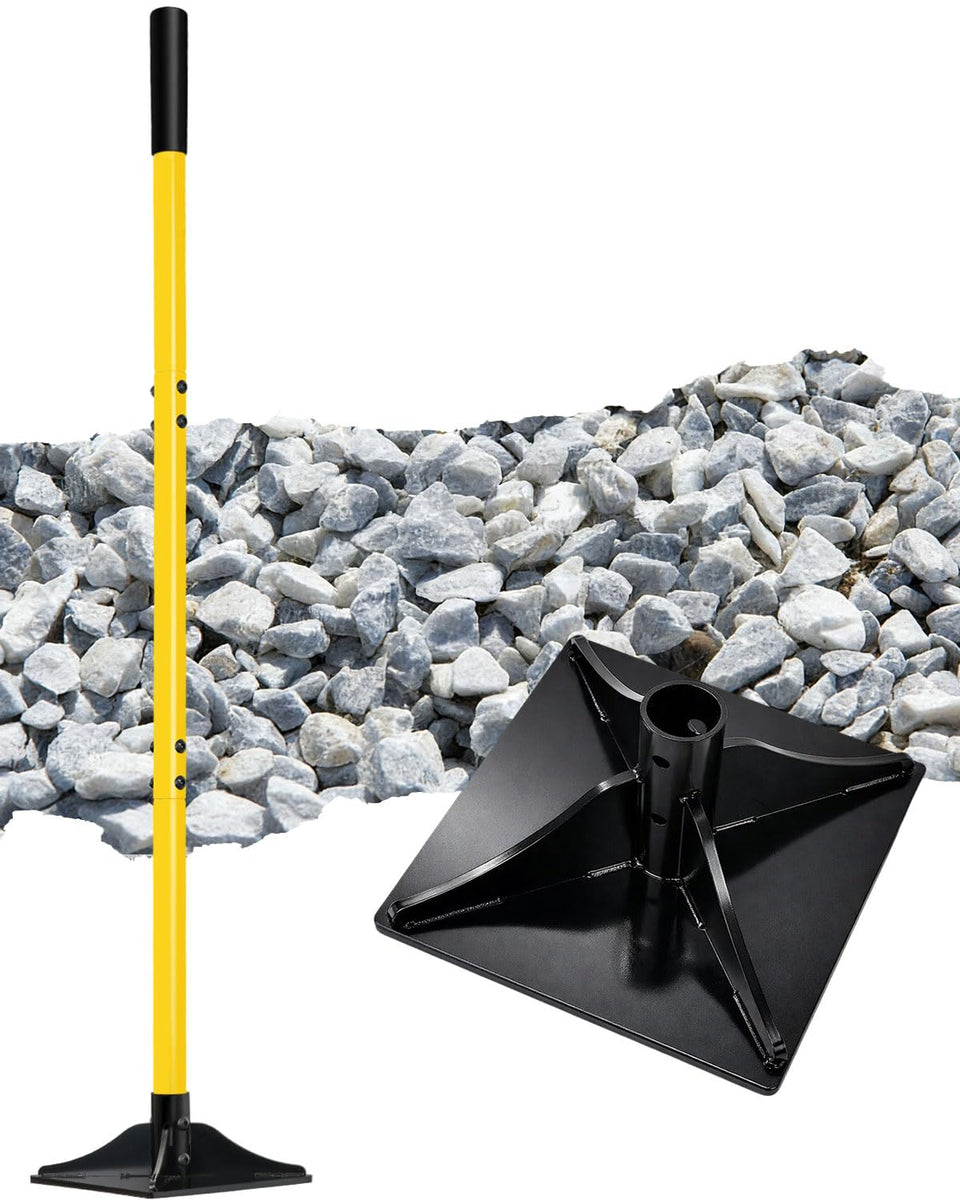 LOCONHA steel tamper with 8x8 head delivers precise soil compaction for level surfaces.