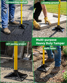 LOCONHA tamper is ideal for leveling driveways, patios, and garden paths.