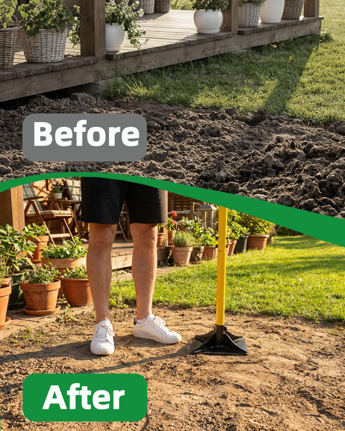 LOCONHA 8x8 head provides balanced force for even compaction in tight spaces.