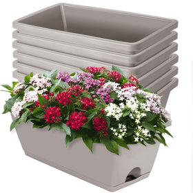 LOCONHA window box planter 7-pack, rectangular design for balcony and windowsill gardening.