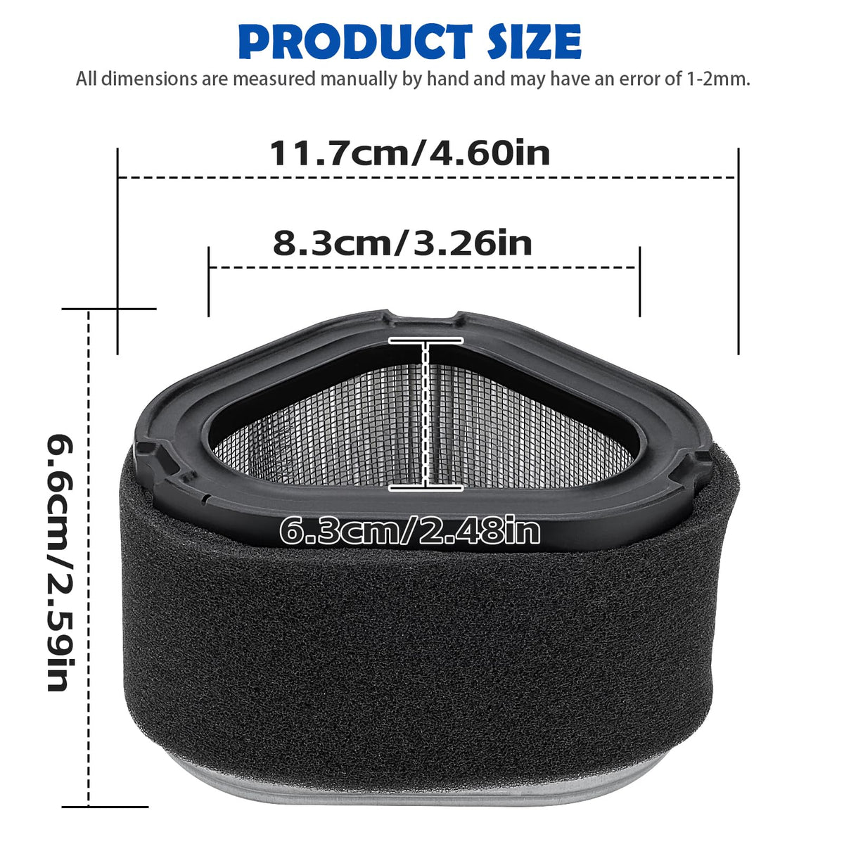 LOCOPOW pre-filter included for easier maintenance and longer life