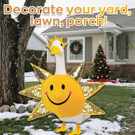 Perfect porch lawn or garden accent for festive outdoor ambiance.