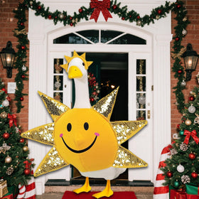 Durable polyester withstands outdoor conditions while keeping colors vivid.