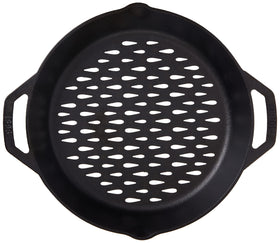 Lodge seasoned cast iron pan delivers even browning and searing
