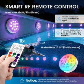 LOFTEK pool light shows 16 colors for mood lighting in any pool