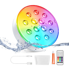 LOFTEK pool light submerged for vibrant underwater ambiance and long battery life