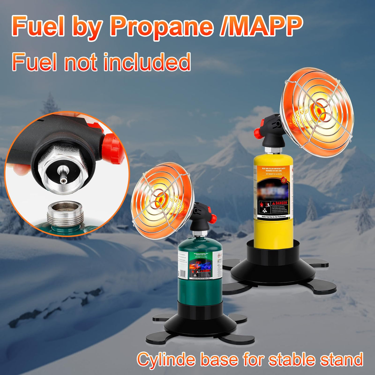 LOFUKI cylinder-stand heater secure gas support for safety