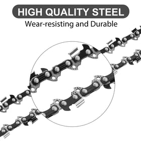 Loggers Art Gens 2 pack 16 inch chain closeup steel for high temperature resistance