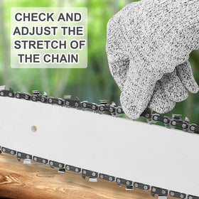 Loggers Art Gens 2 pack 16 inch chain label ready to install