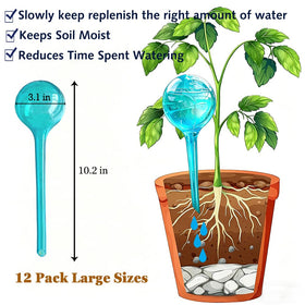 Logresy plastic plant auto-watering insert turns pots into smart planters
