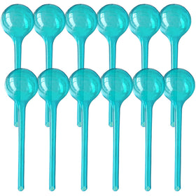 Logresy self-watering globes 12-pack in pot keep plants thriving while away