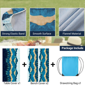 Loiyadn drawstring bag stores all components for easy transport.