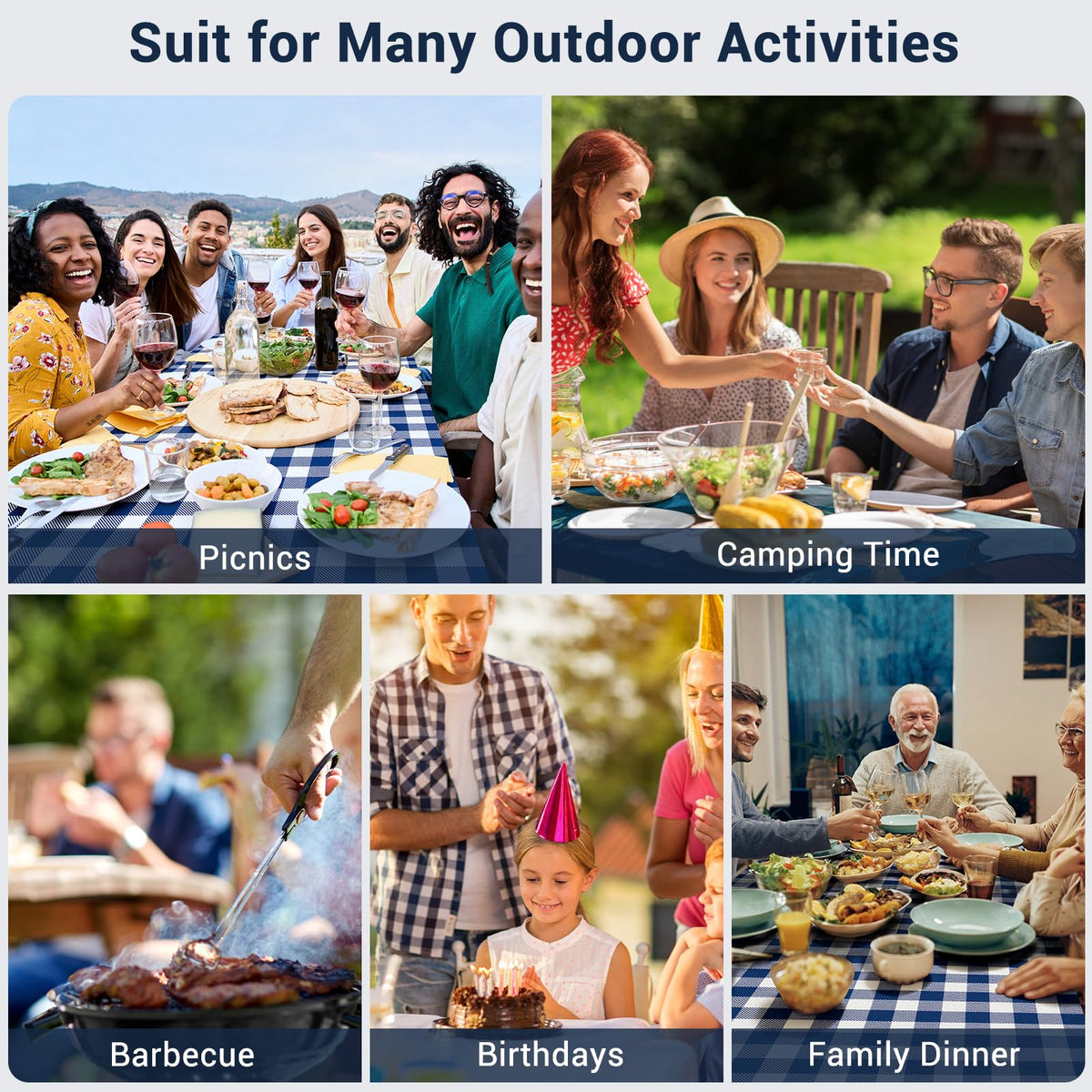 Loiyadn outdoor-ready cover set suits camping and backyard events