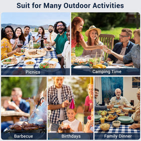 Loiyadn outdoor-ready cover set suits camping and backyard events