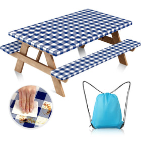 Loiyadn picnic bench covers shield seating during windy outdoor gatherings