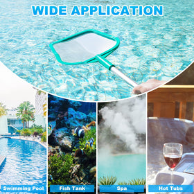 Loiyadn pool skimmer is easy to install and compatible with most poles.