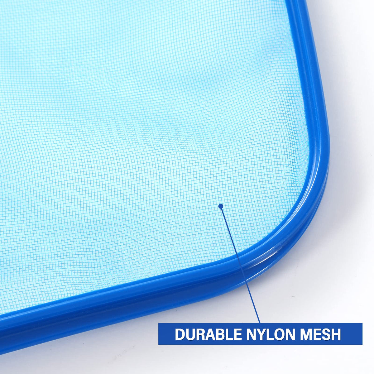 Loiyadn pool skimmer solid plastic frame protects liners during cleaning.