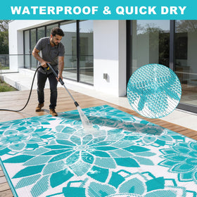 LOKHOM deck garden balcony rug adds outdoor charm to spaces