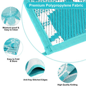 LOKHOM easy clean rug can be rinsed or wiped clean