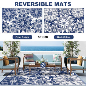 Lokhom UV-resistant rug protects color on sunny patios and decks.