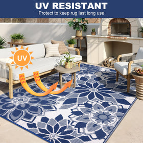 Lokhom waterproof rug cleans easily after spills on decks or beaches.