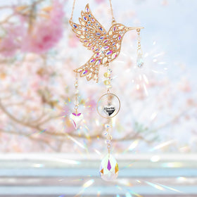 LOKOZ hummingbird sun catcher decor for home or patio display.