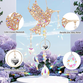 LOKOZ hummingbird pendant decor hangs easily in windows or walls.