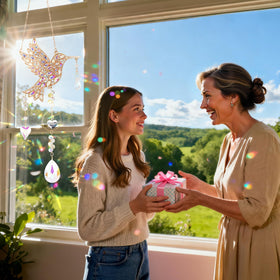 LOKOZ hummingbird sun catcher crystal outdoor garden decor brightens spaces.
