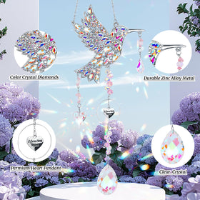 LOKOZ indoor outdoor hummingbird pendant decor suitable for patios