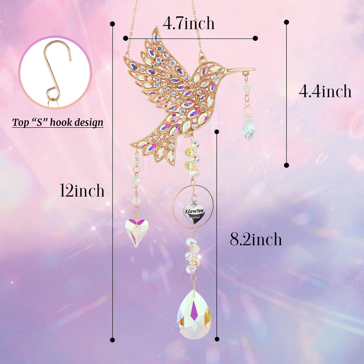 LOKOZ hummingbird sun catcher is a thoughtful gift idea for moms.