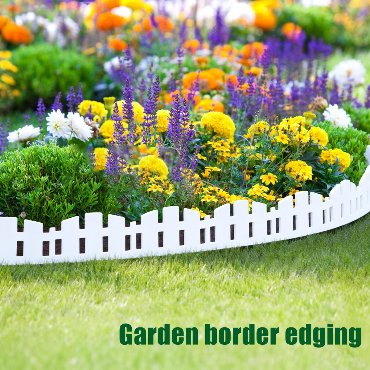 LOLEDE edging shows 60 stakes for stable yard installation.