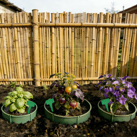 LOLEDE interlocking garden rings forming customizable sizes for beds