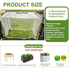 LOLEDE see-through mesh lets you monitor plant growth.