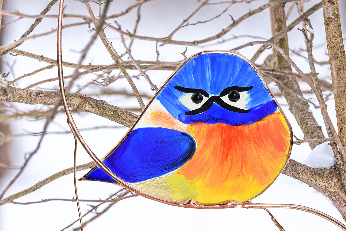 Lolitarcrafts Decorative bird ornament ideal for windows or gifts.