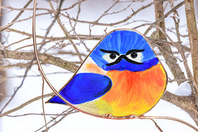 Lolitarcrafts Decorative bird ornament ideal for windows or gifts.