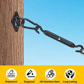 Lomoky pad eyes stainless steel anchors for sail corners