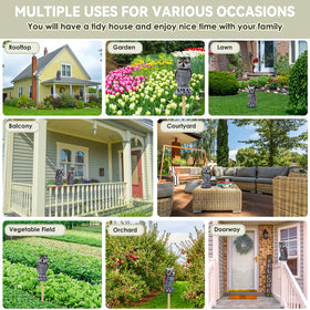 Wide placement options for Lomrsiul Owl Decoy across outdoor spaces