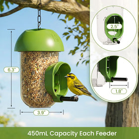 LO NA LOVE NATURE LONA weatherproof feeder with dome cover resists rain.