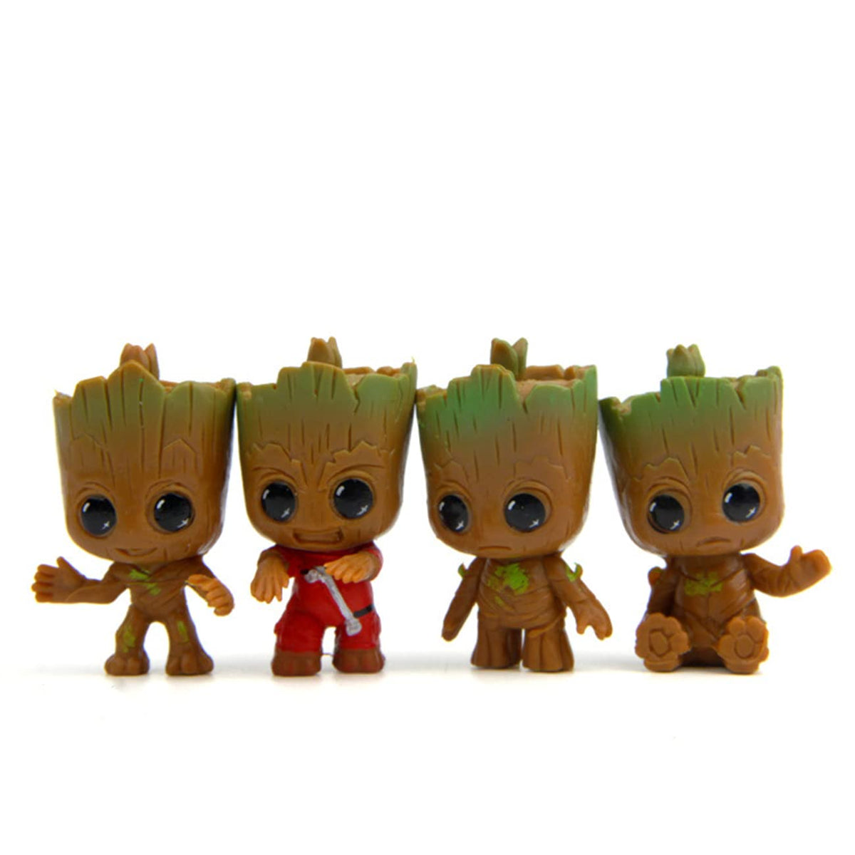 Loncess treeman figurine set for fairy gardens adds playful character to pots