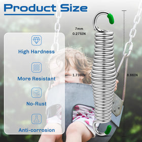 LONGADS 304 stainless steel springs close-up reveals rust-resistant finish and precise fitting.