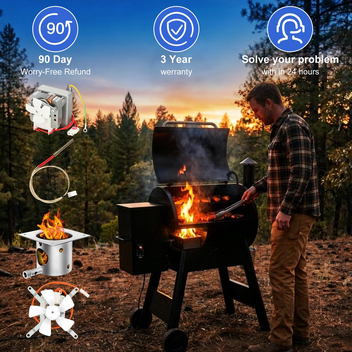 LONGADS compatible with Traeger and Pit Boss grills for flexibility.