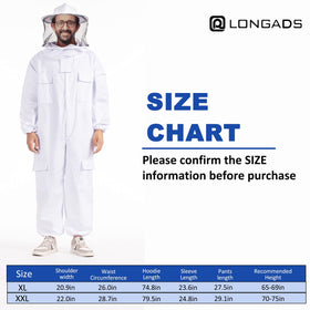 LONGADS elastic bands seal wrists and waist for a snug fit.