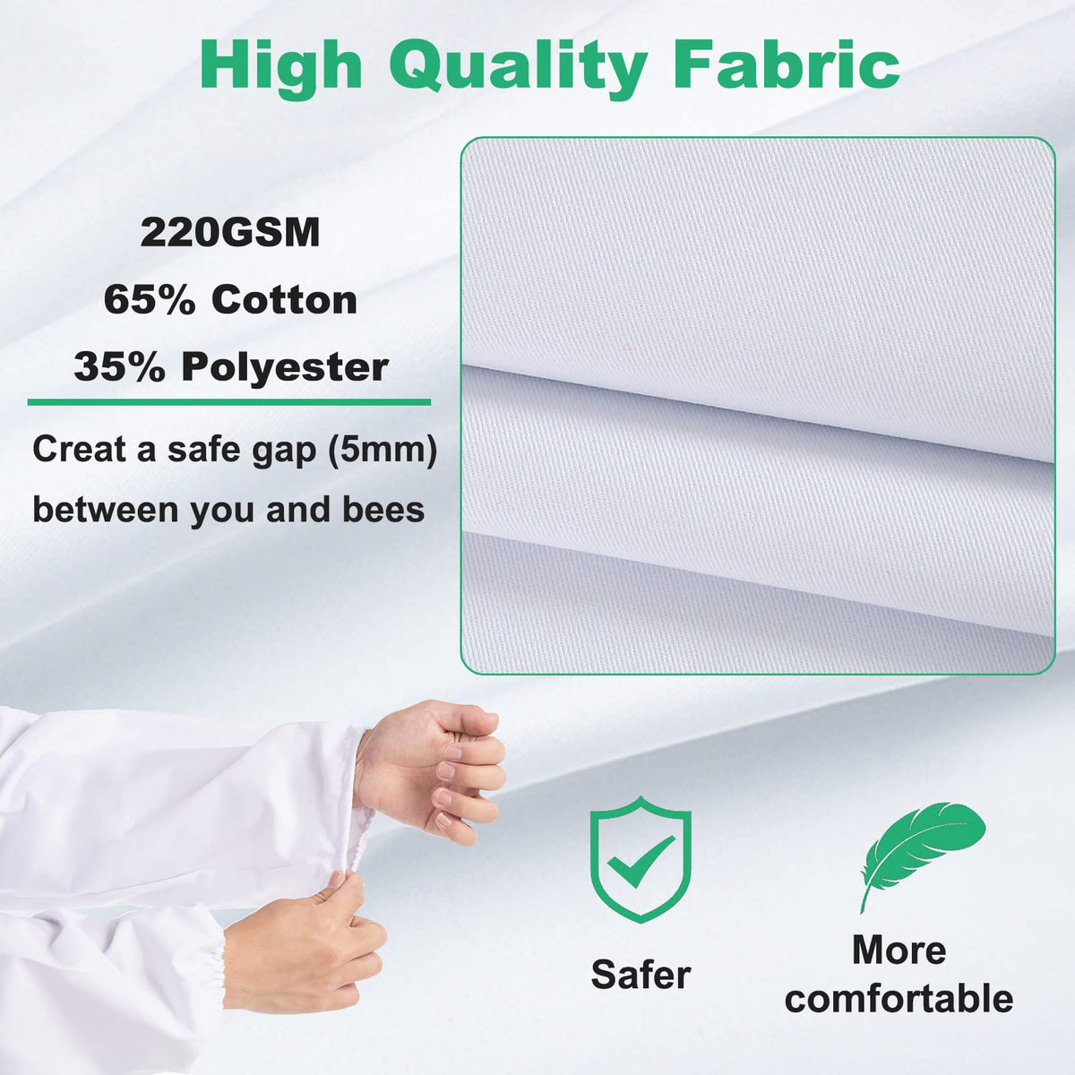 LONGADS goatskin gloves integrated with the suit enable flexible tool handling