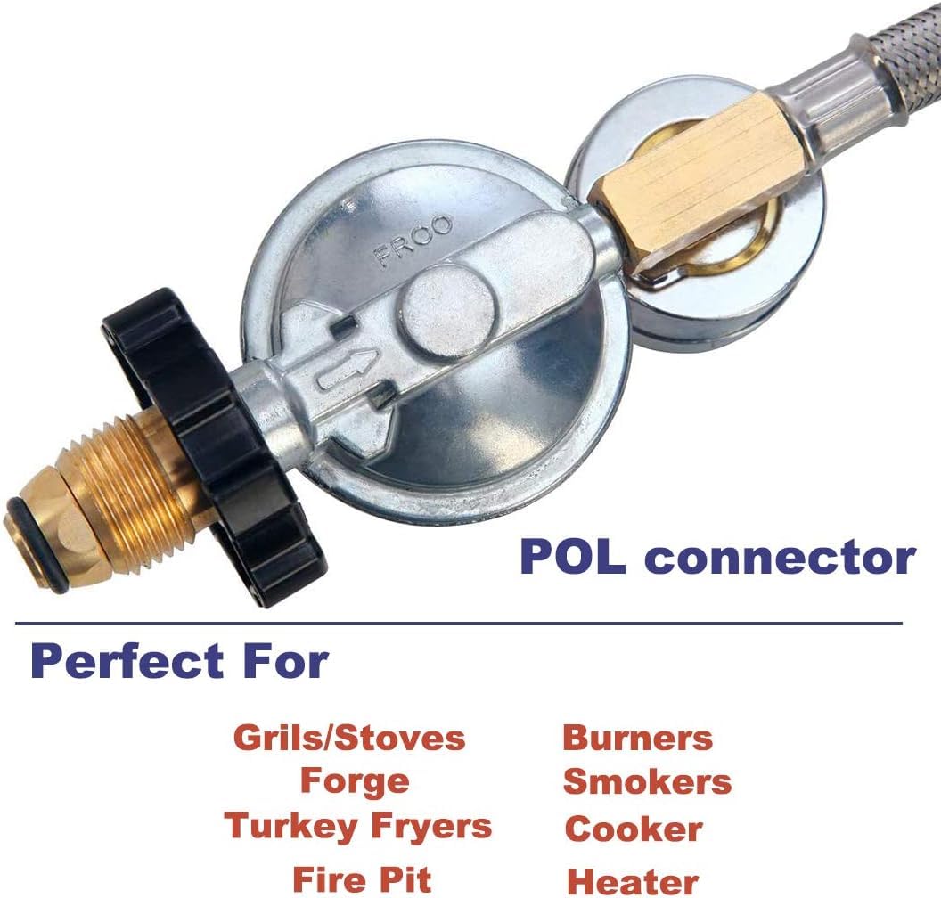 LONGADS high-pressure propane system ready for fire pits, heaters, fryers, and smokers.