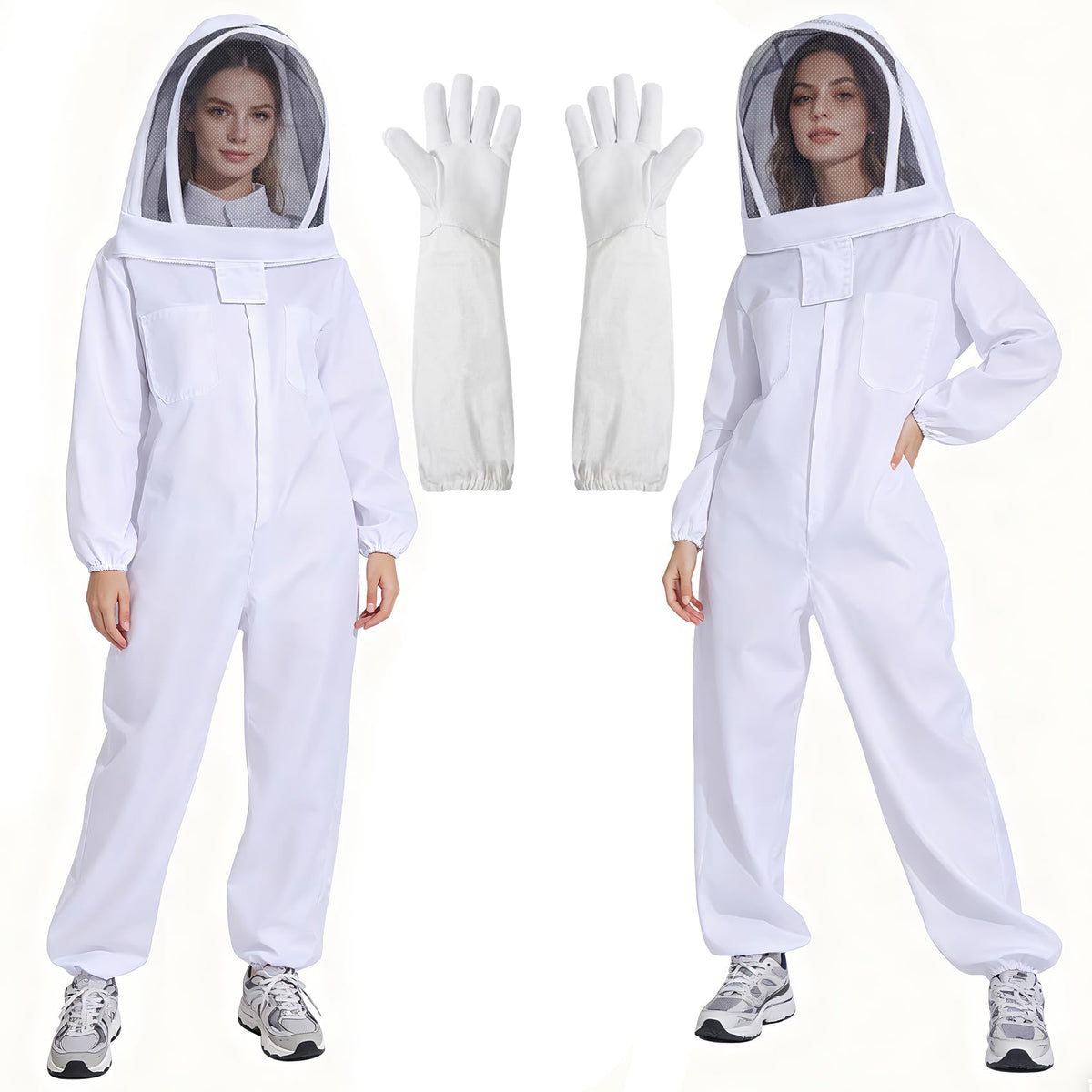 LONGADS professional bee suit full coverage protects skin during hive inspections.