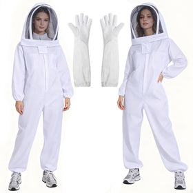 LONGADS professional bee suit full coverage protects skin during hive inspections.