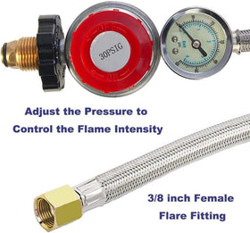 LONGADS stainless steel braided hose adds durability for outdoor use