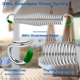 LONGADS springs with rubber tips protect hands during installation.